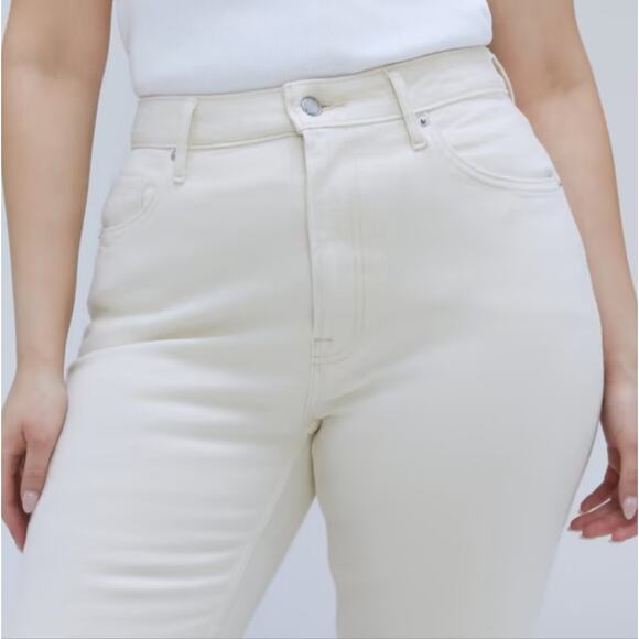 NEW Everlane The Curvy Cheeky High Waisted Straight Leg Jean White - Picture 3 of 11